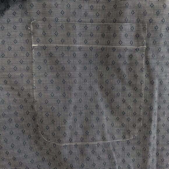 Fairlane Shirt Men XXL Navy Blue Geometric Print Supima Cotton Stitch Fix Career - Picture 4 of 11